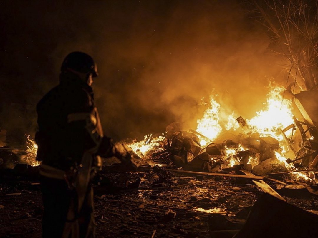 À Kiev, un incendie s'est déclaré dans une entreprise à la suite d'une chute de débris, mais aucun blessé n'a été signalé (archives).