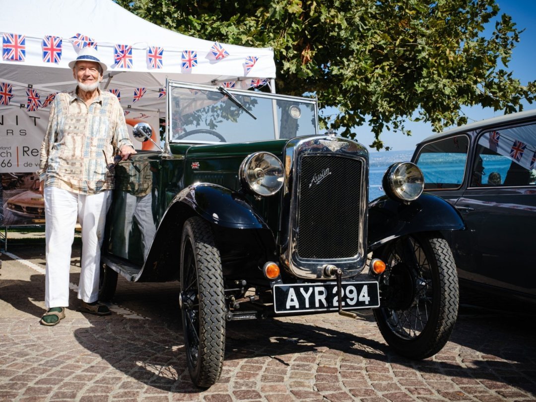 Plusieurs modèles anciens de voitures anglaises étaient à admirer ce weekend à saint-Prex.